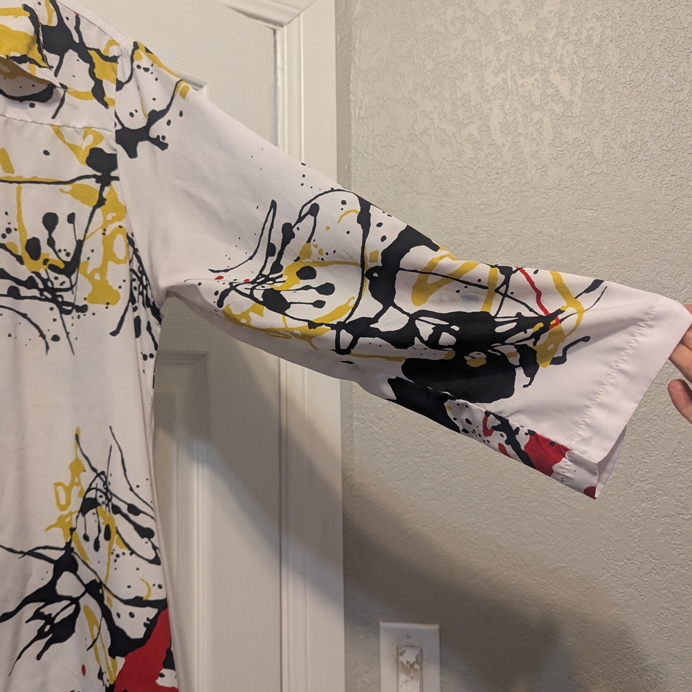 Step In Style Multicolor Abstract Print Blouse - Picture 4 of 10